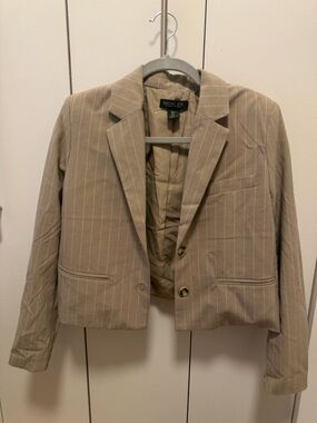 Rachel Zoe Pinstripe Cropped Blazer